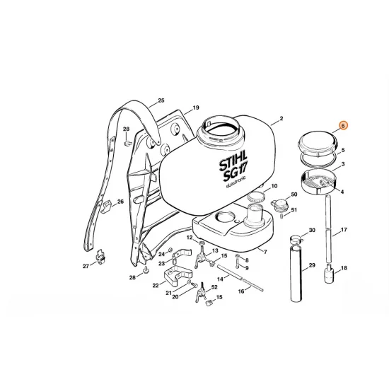 STIHL  Pokrywa pojemnika 4202 701 0900